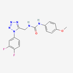 1-((1-(3,4-difluorophenyl)-1H-tetrazol-5-yl)methyl)-3-(4-methoxyphenyl)urea