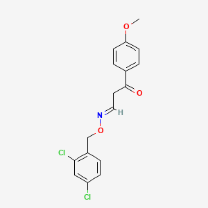 3-(4-methoxyphenyl)-3-oxopropanal O-(2,4-dichlorobenzyl)oxime