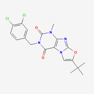 7-(tert-butyl)-3-(3,4-dichlorobenzyl)-1-methyloxazolo[2,3-f]purine-2,4(1H,3H)-dione