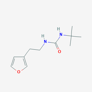 molecular formula C11H18N2O2 B2472969 1-(Tert-butyl)-3-(2-(furan-3-yl)ethyl)urea CAS No. 1428357-22-5