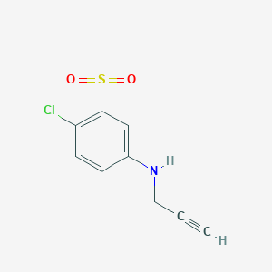 4-Chloro-3-methylsulfonyl-N-prop-2-ynylaniline