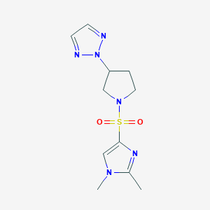 2-(1-((1,2-dimethyl-1H-imidazol-4-yl)sulfonyl)pyrrolidin-3-yl)-2H-1,2,3-triazole