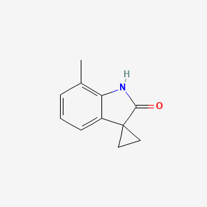B2473007 7'-Methylspiro[cyclopropane-1,3'-indolin]-2'-one CAS No. 1360952-70-0