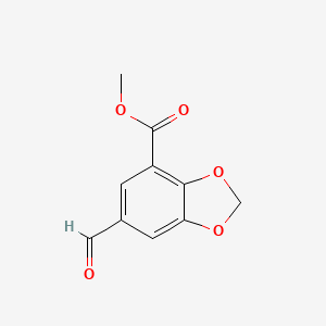 molecular formula C10H8O5 B2473023 Methyl 6-formyl-1,3-dioxaindane-4-carboxylate CAS No. 2248372-63-4