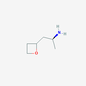 molecular formula C6H13NO B2473032 (2S)-1-(Oxetan-2-yl)propan-2-amine CAS No. 2248220-61-1