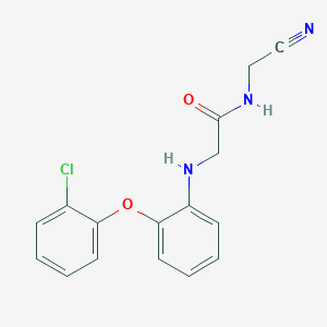 2-[2-(2-Chlorophenoxy)anilino]-N-(cyanomethyl)acetamide