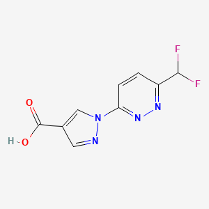 B2473106 1-[6-(Difluoromethyl)pyridazin-3-yl]pyrazole-4-carboxylic acid CAS No. 2248288-17-5