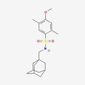 molecular formula C20H29NO3S B2473131 N-[(adamantan-1-yl)methyl]-4-methoxy-2,5-dimethylbenzene-1-sulfonamide CAS No. 681852-17-5