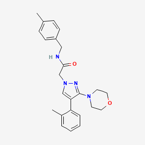 N-(4-methylbenzyl)-2-(3-morpholino-4-(o-tolyl)-1H-pyrazol-1-yl)acetamide