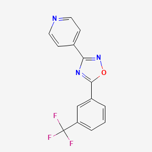 4-{5-[3-(Trifluoromethyl)phenyl]-1,2,4-oxadiazol-3-yl}pyridine