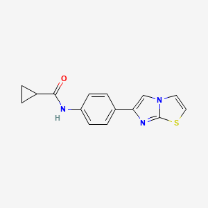 N-(4-imidazo[2,1-b][1,3]thiazol-6-ylphenyl)cyclopropanecarboxamide