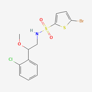 molecular formula C13H13BrClNO3S2 B2473167 5-bromo-N-[2-(2-chlorophenyl)-2-methoxyethyl]thiophene-2-sulfonamide CAS No. 1795472-58-0