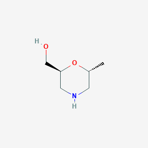 ((2S,6R)-6-methylmorpholin-2-yl)methanol
