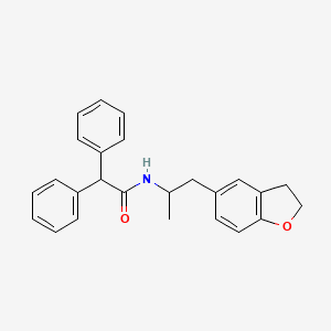 molecular formula C25H25NO2 B2473258 N-(1-(2,3-dihydrobenzofuran-5-yl)propan-2-yl)-2,2-diphenylacetamide CAS No. 2034483-89-9
