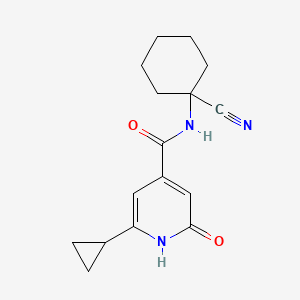 N-(1-Cyanocyclohexyl)-2-cyclopropyl-6-oxo-1H-pyridine-4-carboxamide