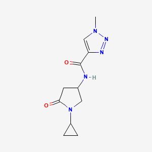N-(1-cyclopropyl-5-oxopyrrolidin-3-yl)-1-methyl-1H-1,2,3-triazole-4-carboxamide