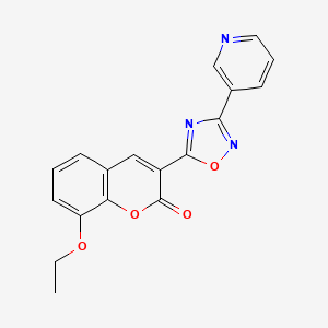 8-ethoxy-3-(3-pyridin-3-yl-1,2,4-oxadiazol-5-yl)-2H-chromen-2-one