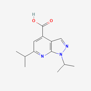 1,6-diisopropyl-1H-pyrazolo[3,4-b]pyridine-4-carboxylic acid