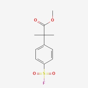 molecular formula C11H13FO4S B2473359 Methyl 2-(4-fluorosulfonylphenyl)-2-methylpropanoate CAS No. 2137896-73-0