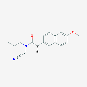 (2S)-N-(cyanomethyl)-2-(6-methoxynaphthalen-2-yl)-N-propylpropanamide