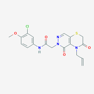 2-(4-allyl-3,5-dioxo-3,4-dihydro-2H-pyridazino[4,5-b][1,4]thiazin-6(5H)-yl)-N-(3-chloro-4-methoxyphenyl)acetamide