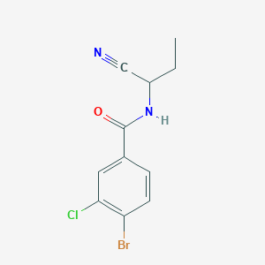 4-bromo-3-chloro-N-(1-cyanopropyl)benzamide