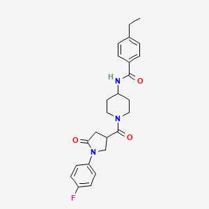 4-ethyl-N-(1-{[1-(4-fluorophenyl)-5-oxopyrrolidin-3-yl]carbonyl}piperidin-4-yl)benzamide