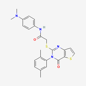 N-[4-(dimethylamino)phenyl]-2-{[3-(2,5-dimethylphenyl)-4-oxo-3,4-dihydrothieno[3,2-d]pyrimidin-2-yl]sulfanyl}acetamide