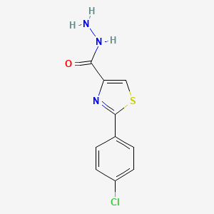 2-(4-Chlorophenyl)-1,3-thiazole-4-carbohydrazide