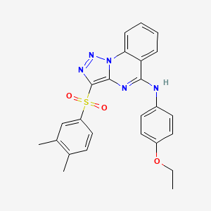 B2473461 3-(3,4-dimethylphenyl)sulfonyl-N-(4-ethoxyphenyl)triazolo[1,5-a]quinazolin-5-amine CAS No. 872197-44-9