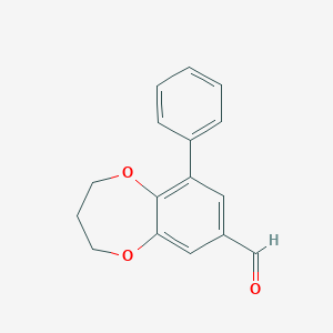 6-Phenyl-3,4-dihydro-2H-1,5-benzodioxepine-8-carbaldehyde