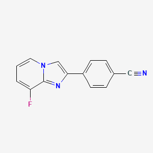 4-(8-Fluoroimidazo[1,2-a]pyridin-2-yl)benzonitrile