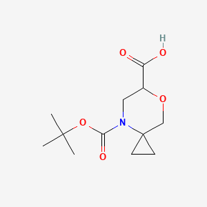 4-[(2-Methylpropan-2-yl)oxycarbonyl]-7-oxa-4-azaspiro[2.5]octane-6-carboxylic acid