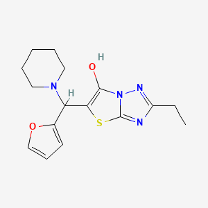 2-Ethyl-5-(furan-2-yl(piperidin-1-yl)methyl)thiazolo[3,2-b][1,2,4]triazol-6-ol