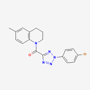 (2-(4-bromophenyl)-2H-tetrazol-5-yl)(6-methyl-3,4-dihydroquinolin-1(2H)-yl)methanone