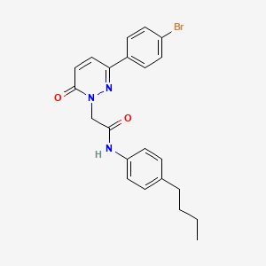 2-(3-(4-bromophenyl)-6-oxopyridazin-1(6H)-yl)-N-(4-butylphenyl)acetamide