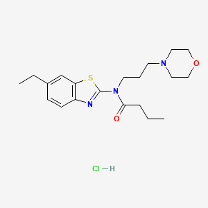 N-(6-ethylbenzo[d]thiazol-2-yl)-N-(3-morpholinopropyl)butyramide hydrochloride