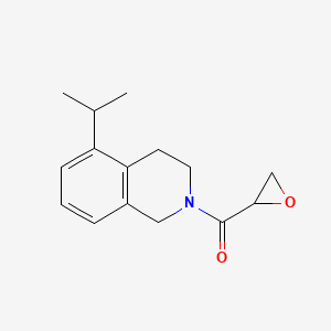 Oxiran-2-yl-(5-propan-2-yl-3,4-dihydro-1H-isoquinolin-2-yl)methanone