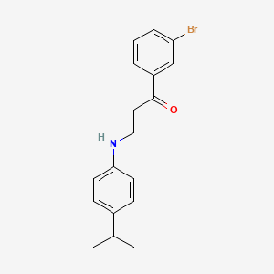1-(3-Bromophenyl)-3-(4-isopropylanilino)-1-propanone