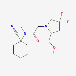 N-(1-Cyanocyclohexyl)-2-[4,4-difluoro-2-(hydroxymethyl)pyrrolidin-1-yl]-N-methylacetamide