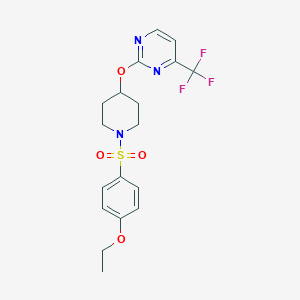 2-[1-(4-Ethoxyphenyl)sulfonylpiperidin-4-yl]oxy-4-(trifluoromethyl)pyrimidine