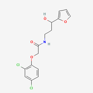 2-(2,4-dichlorophenoxy)-N-(3-(furan-2-yl)-3-hydroxypropyl)acetamide