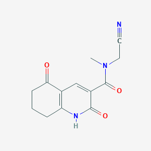 N-(Cyanomethyl)-N-methyl-2,5-dioxo-1,6,7,8-tetrahydroquinoline-3-carboxamide