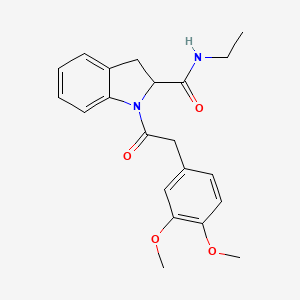 1-(2-(3,4-dimethoxyphenyl)acetyl)-N-ethylindoline-2-carboxamide