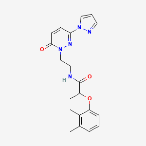 2-(2,3-dimethylphenoxy)-N-(2-(6-oxo-3-(1H-pyrazol-1-yl)pyridazin-1(6H)-yl)ethyl)propanamide