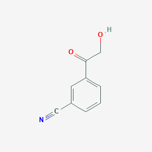 molecular formula C9H7NO2 B2473635 3-(2-Hydroxyacetyl)benzonitrile CAS No. 83112-50-9