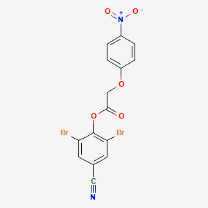 2,6-Dibromo-4-cyanophenyl 2-(4-nitrophenoxy)acetate