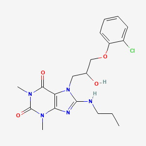 7-(3-(2-chlorophenoxy)-2-hydroxypropyl)-1,3-dimethyl-8-(propylamino)-1H-purine-2,6(3H,7H)-dione