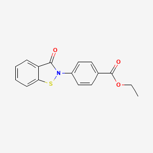 Ethyl 4-(3-oxo-1,2-benzisothiazol-2(3H)-yl)benzoate