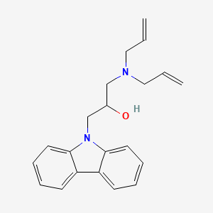 molecular formula C21H24N2O B2473749 1-Carbazol-9-yl-3-diallylamino-propan-2-ol CAS No. 305338-07-2